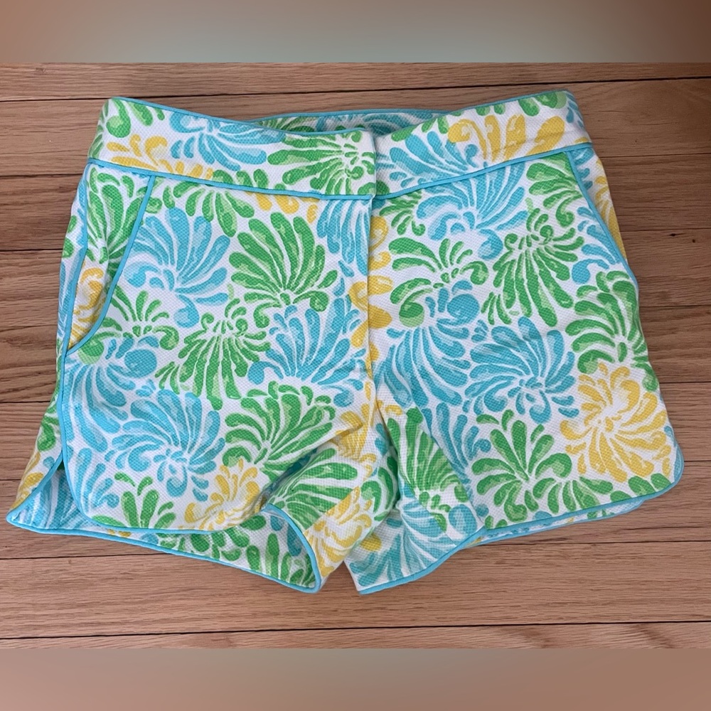 Elizabeth McKay Floral Shorts - Green, Yellow, Blue